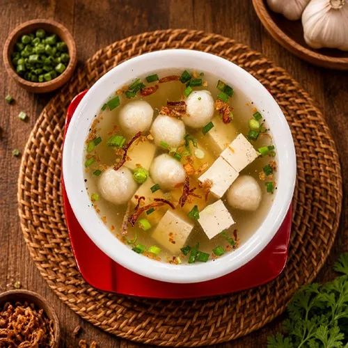 Sup Bakso Tahu + Nasi