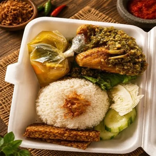 Nasi Uduk Ayam Cabe Ijo
