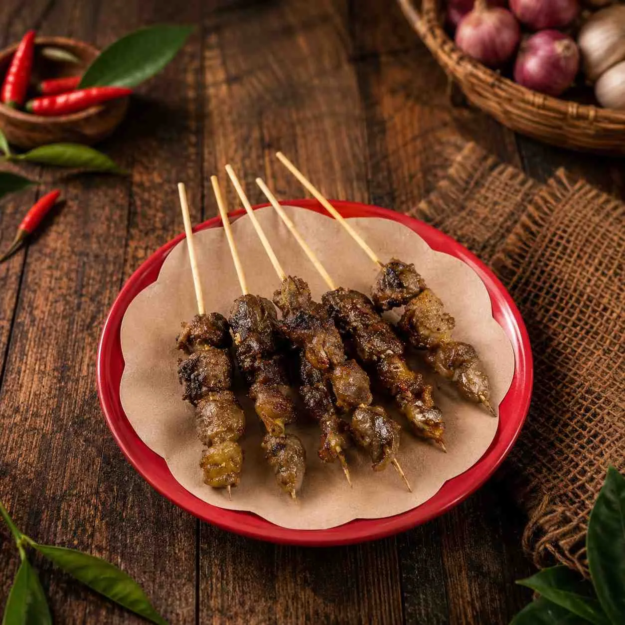 Sate Hati Ampela Goreng