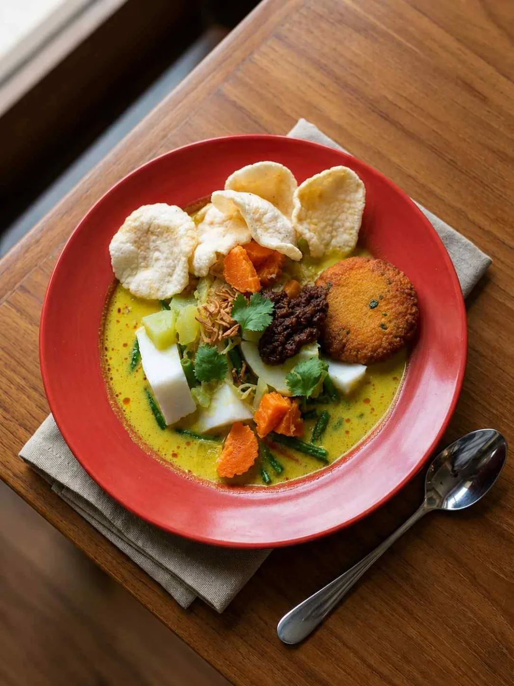 Lontong Sayur Perkedel