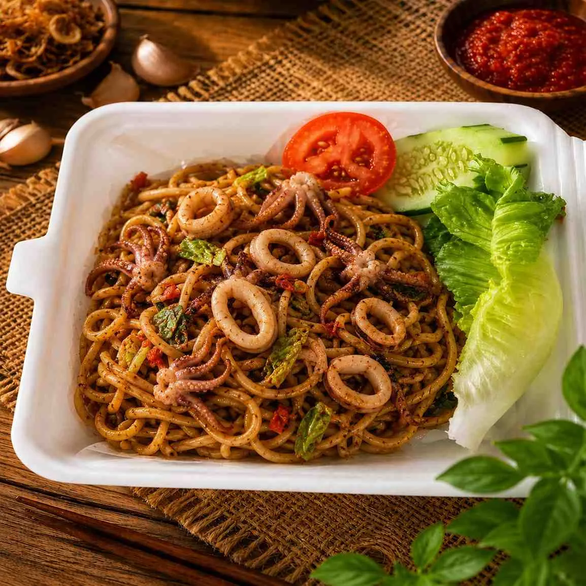 Mie Kuning Goreng Jawa Cumi